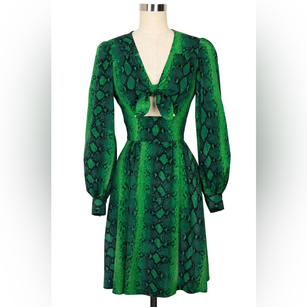 Trashy Diva Green Snake Ida Dress